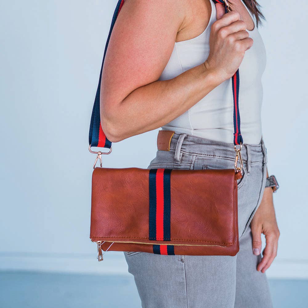 The Rory Luxe Leather Crossbody w/ Strap | 2-in one handbag