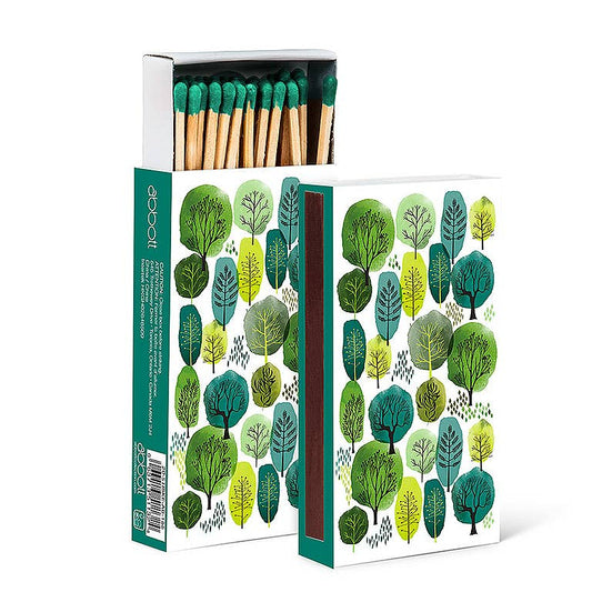 Modern Green Trees Matches-45stks-4" L