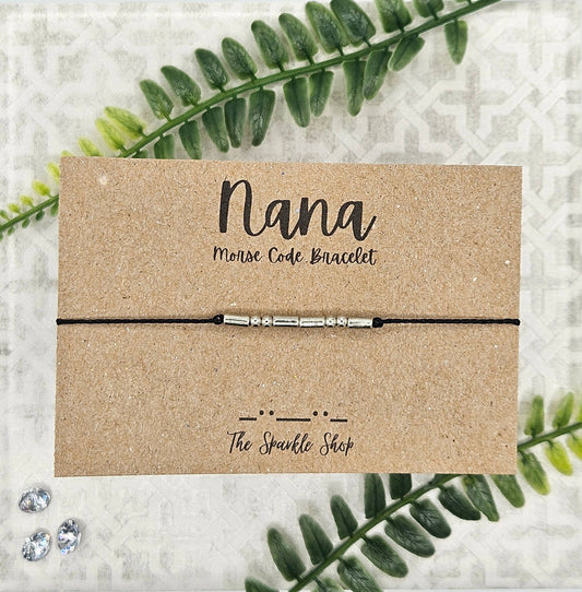 Nana - Handmade Morse Code Bracelet