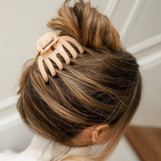 Extra Large Matte Claw Clip - Nude