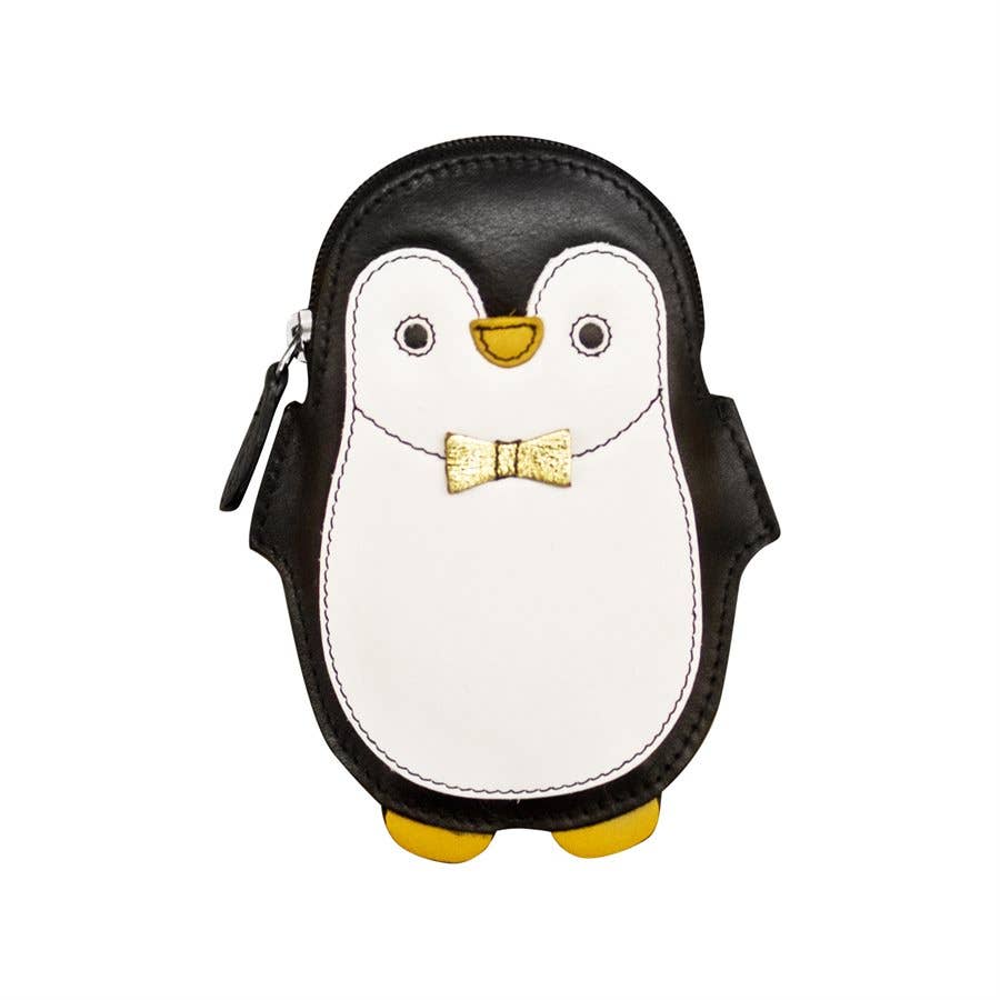 Leather Penguin Coin Purse