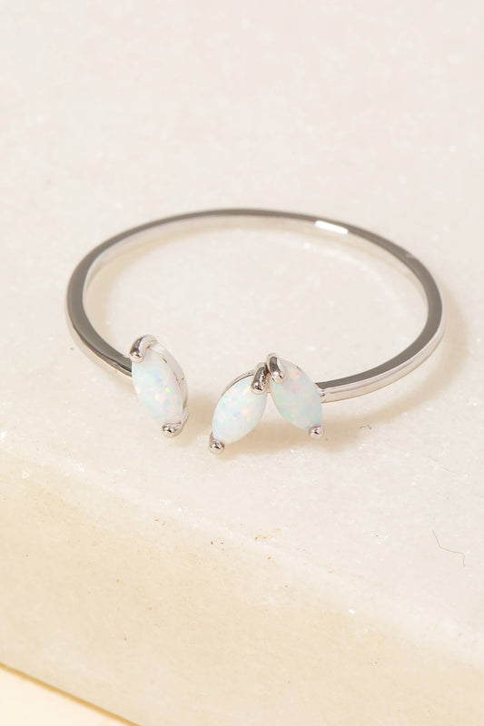 Delicate Opal Fashion Open Ring