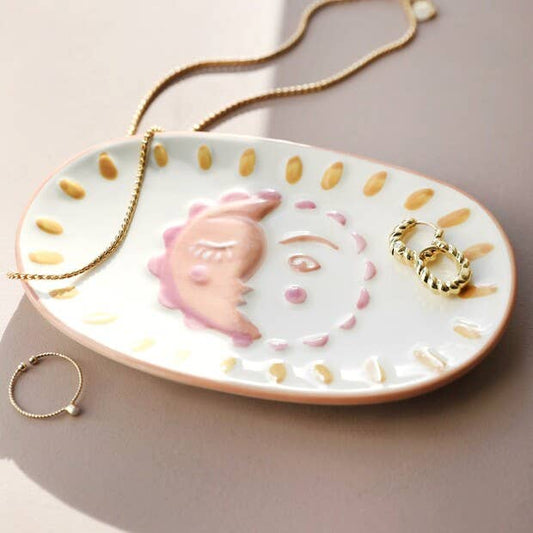 Sun & Moon Ceramic Trinket Dish