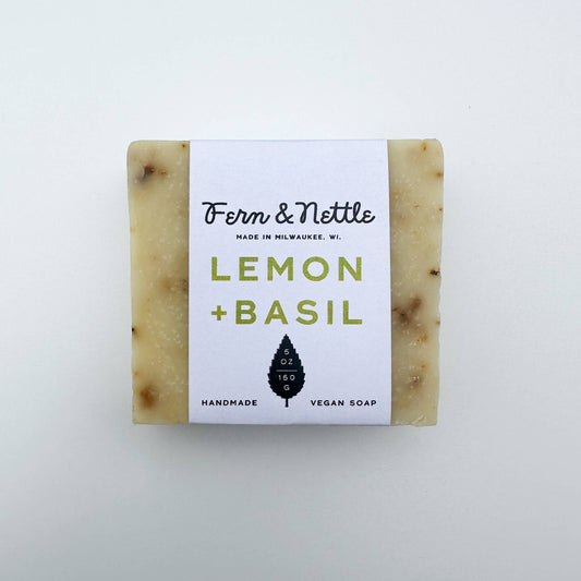 Lemon + Basil Soap