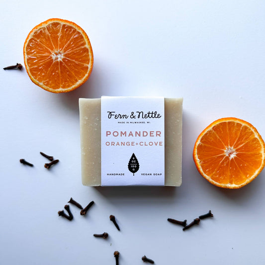 Pomander:  Orange + Clove Vegan Soap