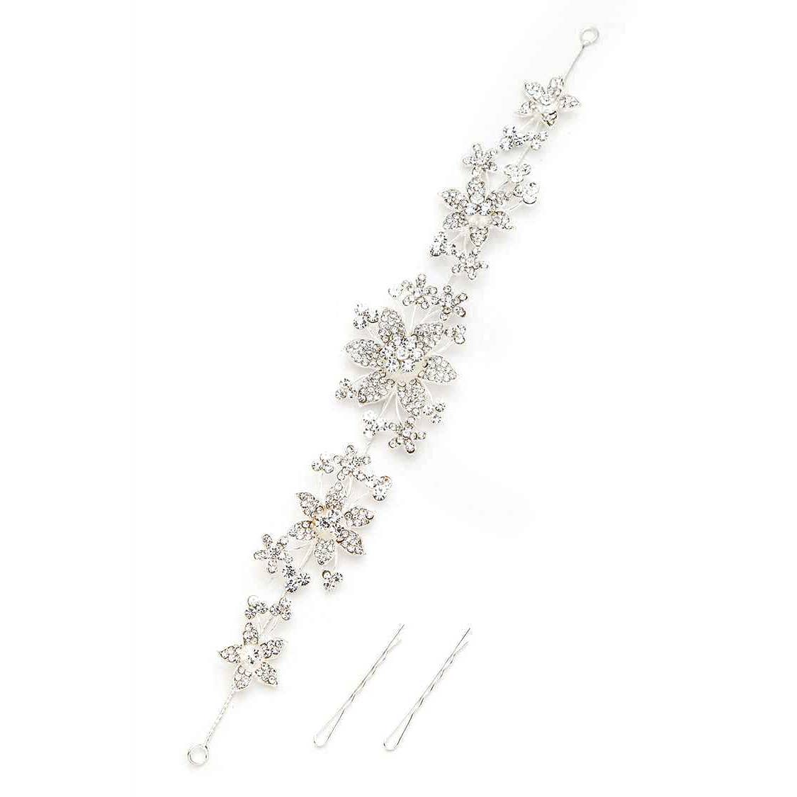 Crystal Flower Bridal Hair Piece