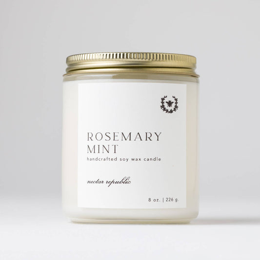 Rosemary Mint : Jar Soy Candle