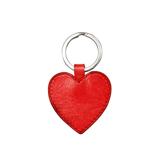 Leather Heart Keyfob