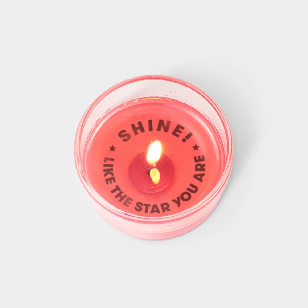 Secret Message Candle - Shine Like the Star You Are