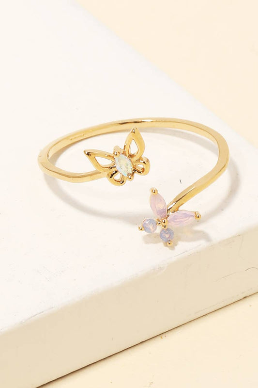 Delicate Open Butterfly Fashion Ring