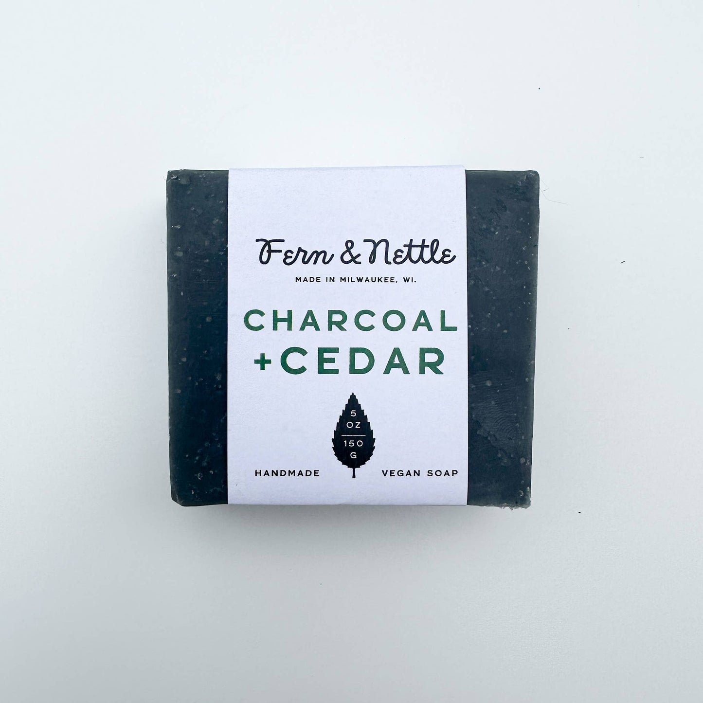 Charcoal + Cedar Handmade Vegan Soap