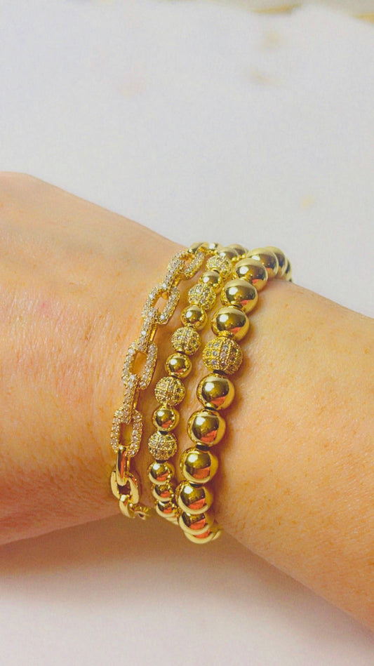 The Best Gold & Pave Bracelet Stack