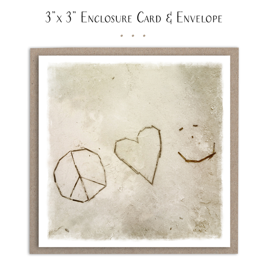 Peace Love Happiness Mini Card