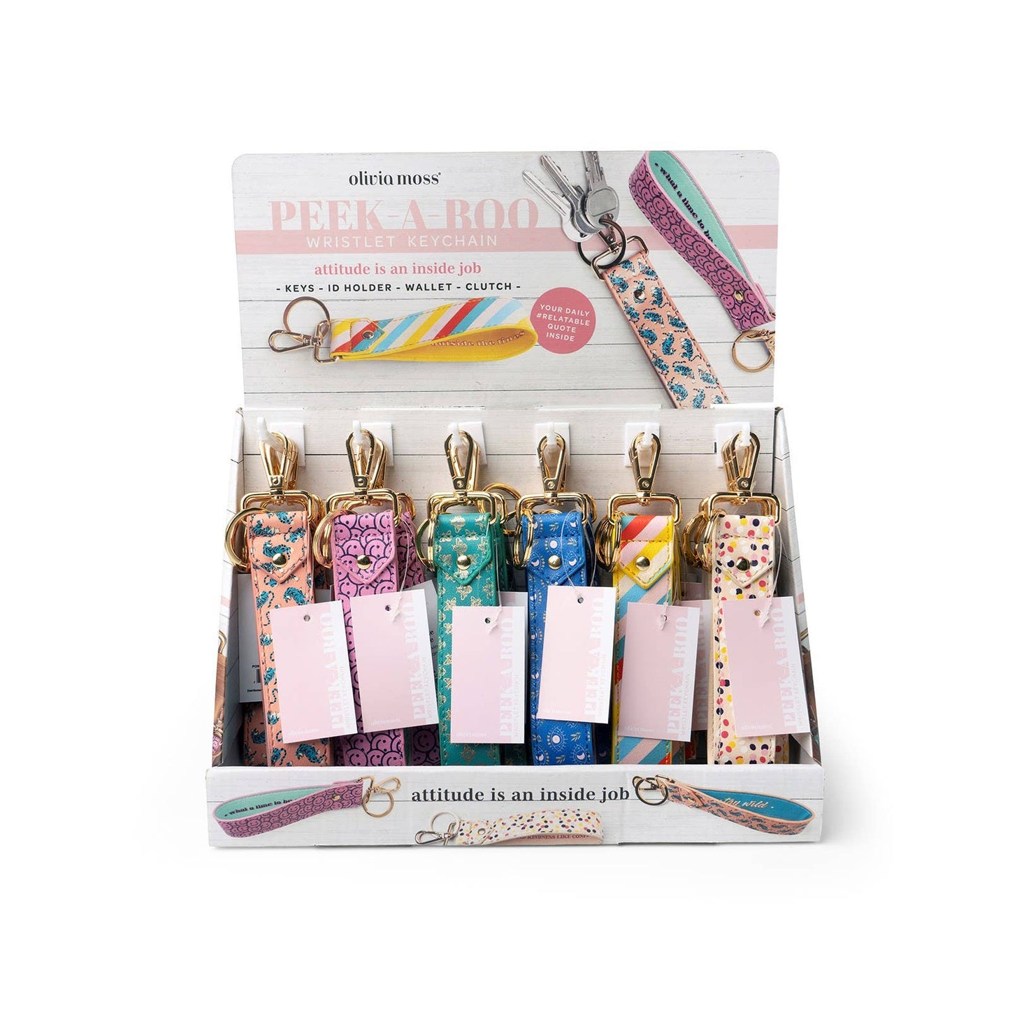 Olivia Moss Peek-A-Boo Wristlet Keychain