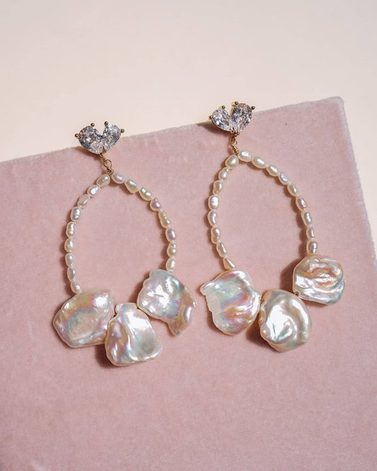 Kaiya Freshwater Pearl Earrings Bridal