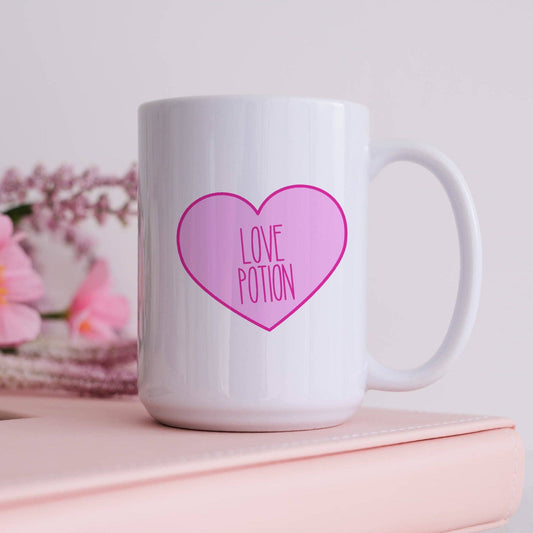 Love Potion Candy Heart Mug