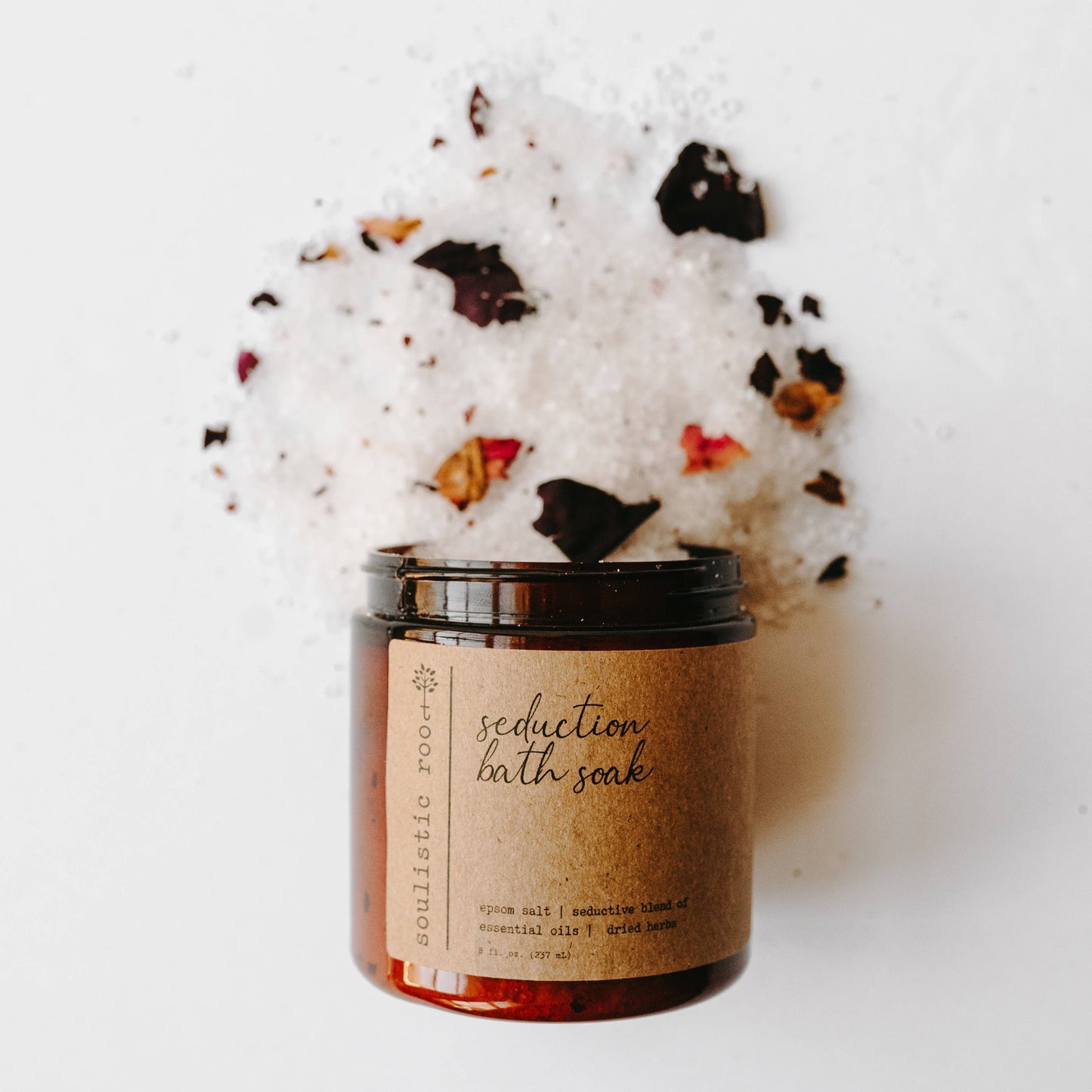 Rose Petal Bath Salt | Made With Herbs & Dried Flowers