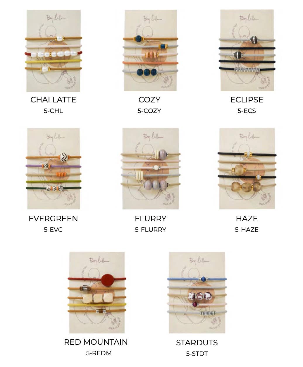 Fives- Assorted- Bracelet/Hair Tie- Fall/Winter