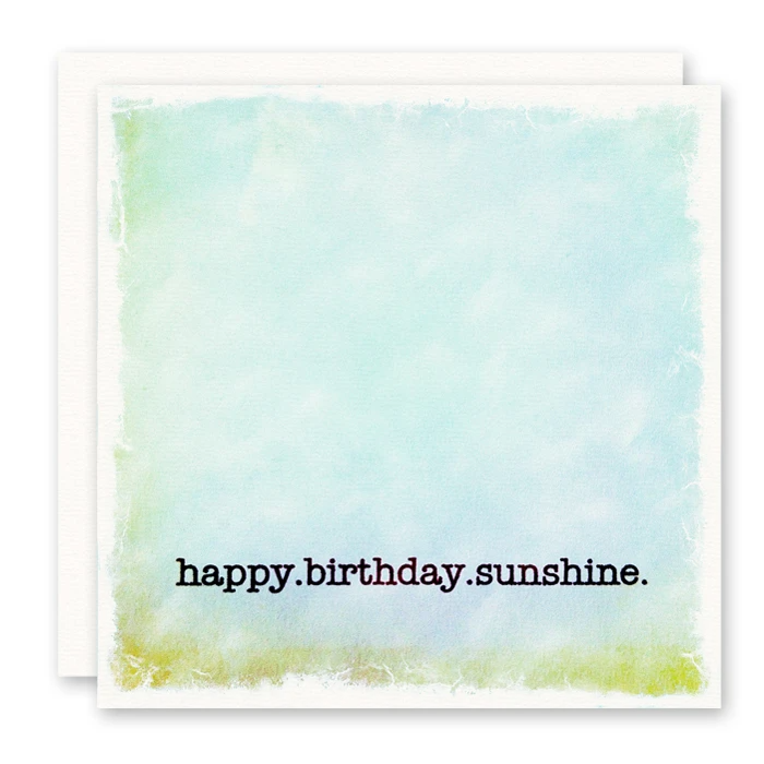 Happy Birthday Sunshine Card