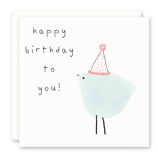 Happy Birthday Party Bird Card