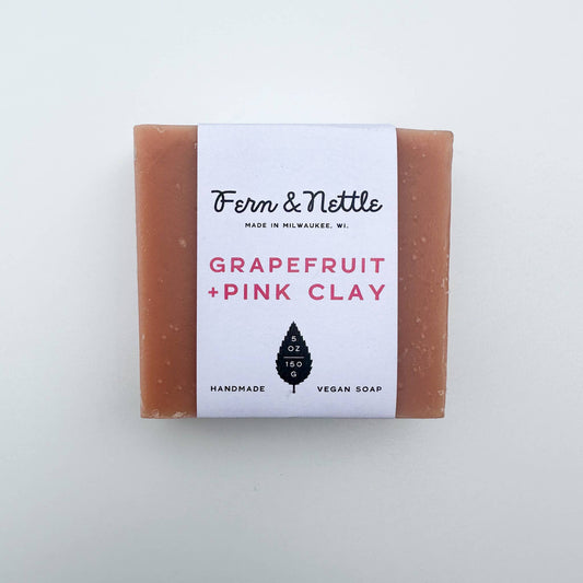 Grapefruit + Pink Clay Vegan Soap